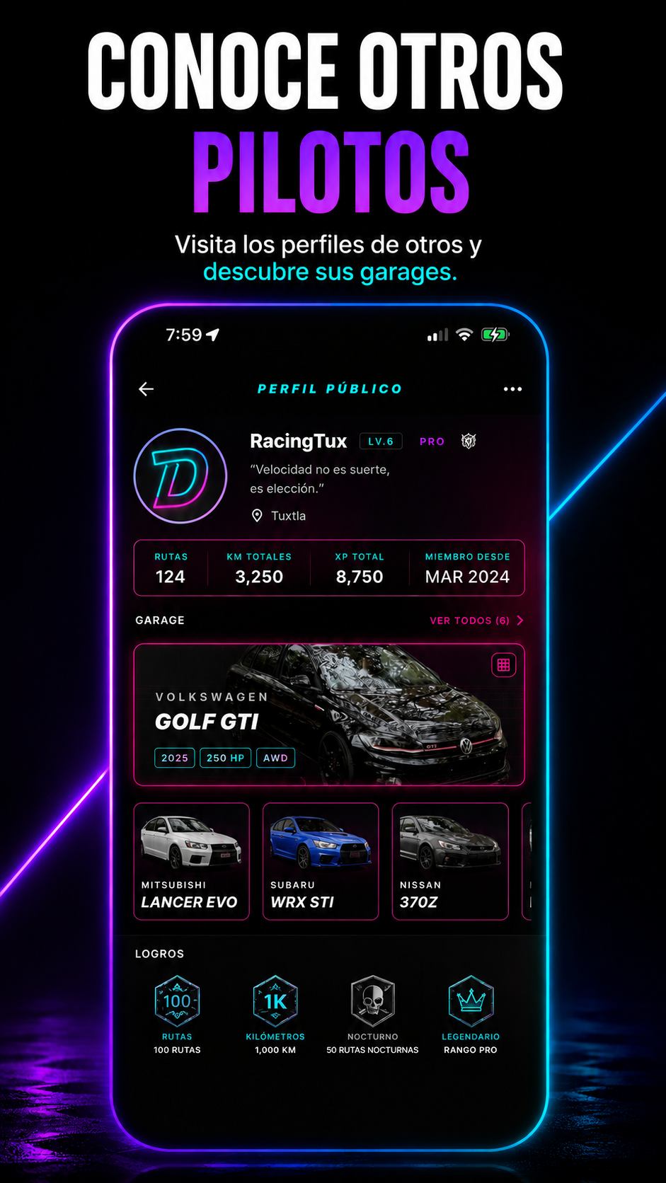 Perfil Público y Garage